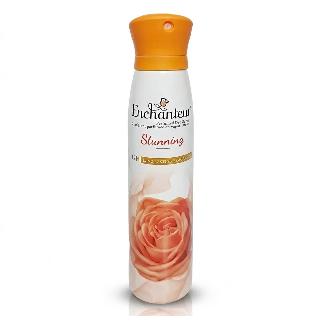 Enchanteur Stunning Perfumed Deo Spray 150ml – Long Lasting Floral Fragrance