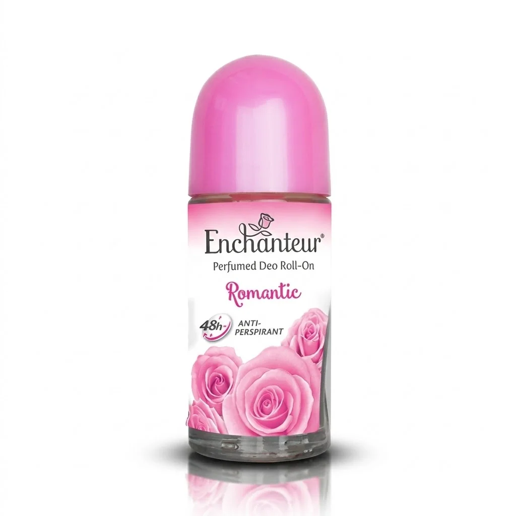 Enchanteur Perfumed Deo Roll-On Romantic – Long Lasting Floral Freshness