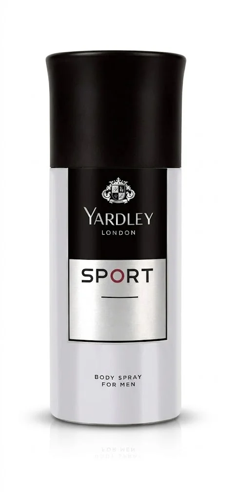 Yardley SPORT Men Body Spray 150ml – Long Lasting Fresh & Energetic Fragrance