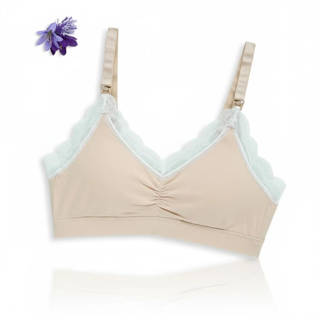 Valene Pure Love Maternity Nursing Bra – Beige – Comfortable & Supportive
