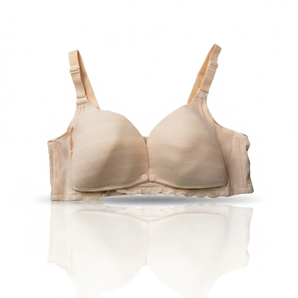 Valene Sweet Mom Maternity Nursing Bra – Pale Brown – Comfortable & Supportive