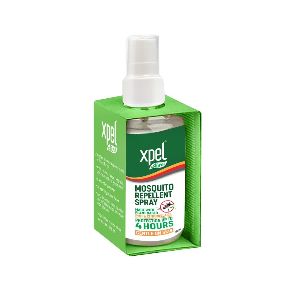 Xpel Natural Mosquito Repellent Spray 30ml – Herbal Protection Spray