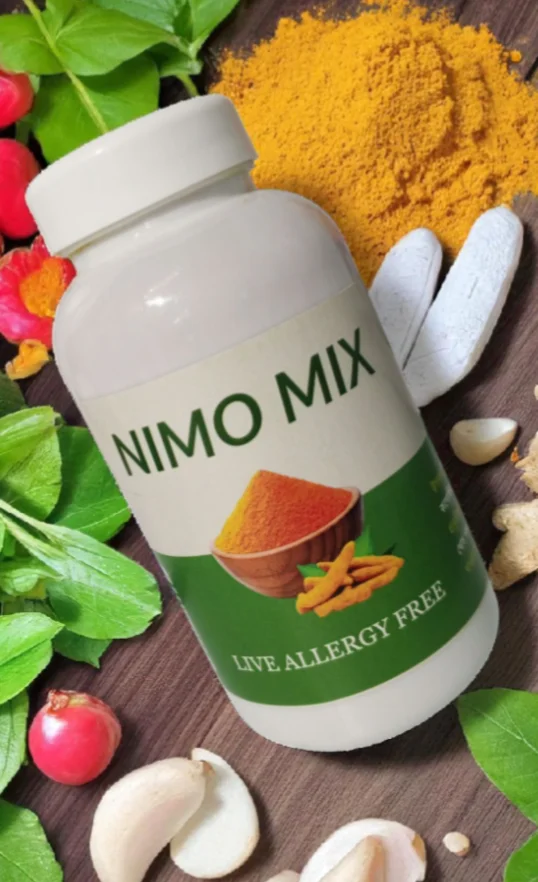 Nimo MiX & Nimo spray এলার্জি ও চুলকানি যত পুরাতনই হোক না কেন একটা ফুল কোর্স যথেষ্ট।