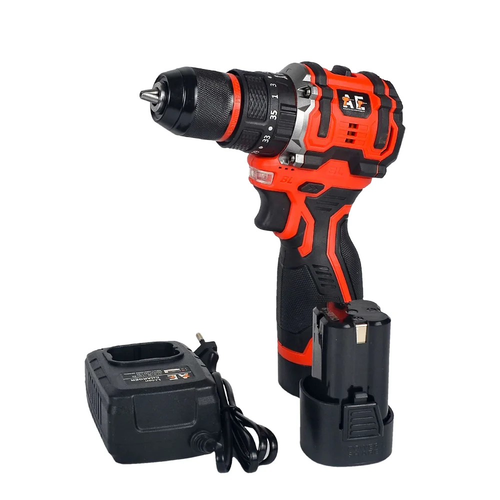 AE 16.8V Brushless Cordless Drill Machine (Genuine 16.8V 2.0AH Double Battery With Charger)