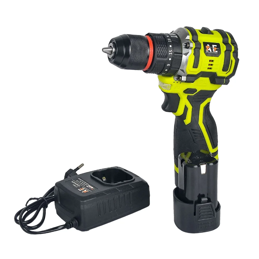 AE 16.8V Brushless Cordless Drill Machine (Genuine 16.8V 2.0AH Double Battery With Charger)