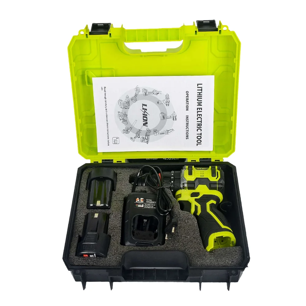 AE 16.8V Brushless Cordless Drill Machine (Genuine 16.8V 2.0AH Double Battery With Charger)