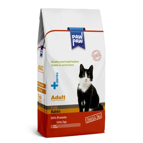 Paw Paw Adult Dry Cat Food Fish 500gm
