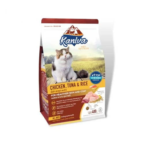 Kaniva Chicken, Tuna &amp; Rice For Adult &amp; Kitten 400gm