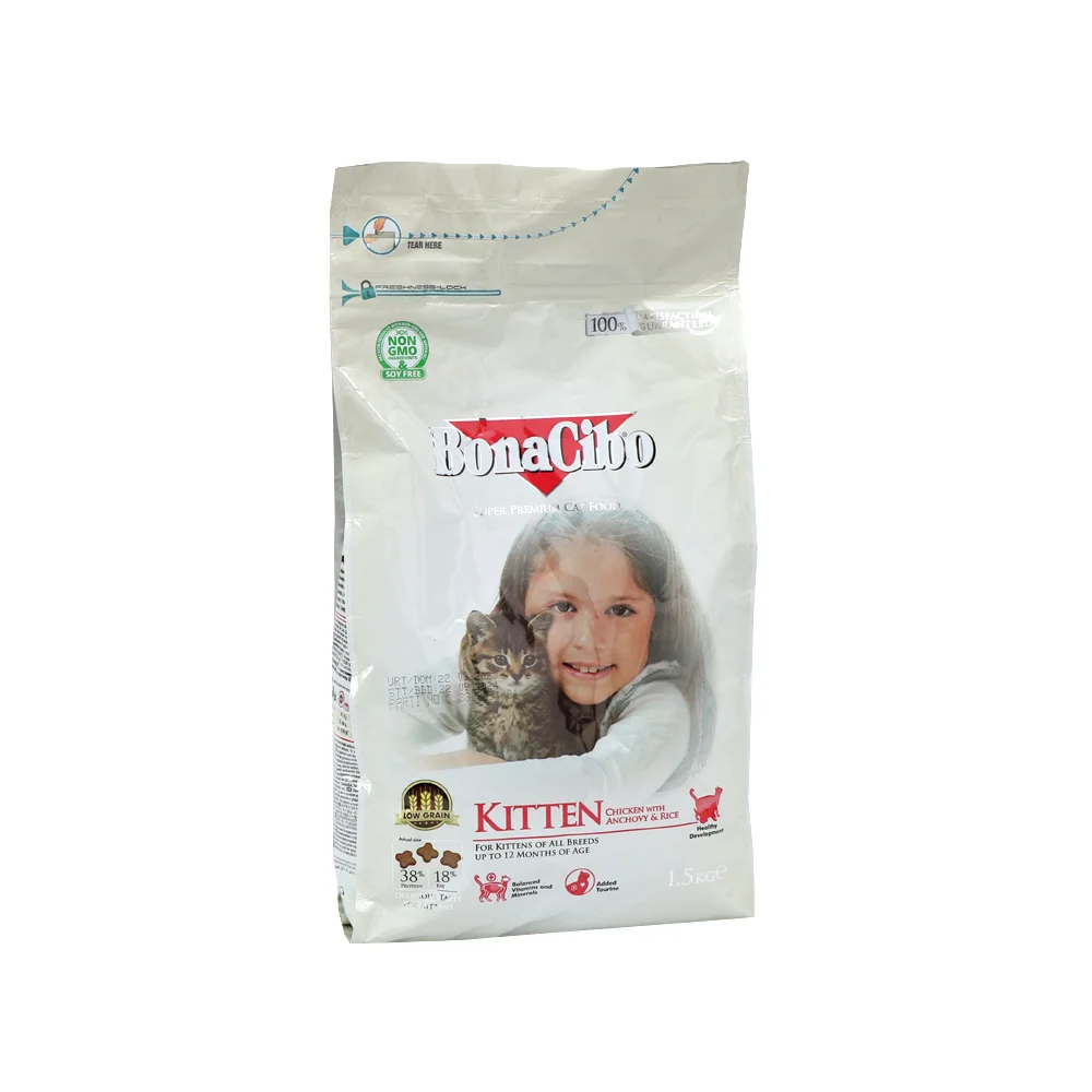 Bonacibo Super Premium (Chicken, Rice with Anchovy) Kitten 1.5kg