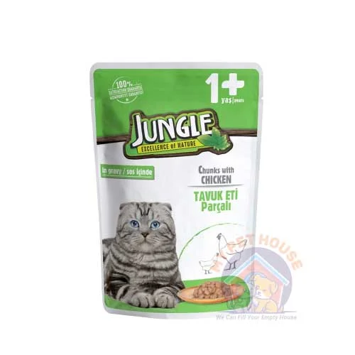 Jungle Pouch Adult Chicken 100gm