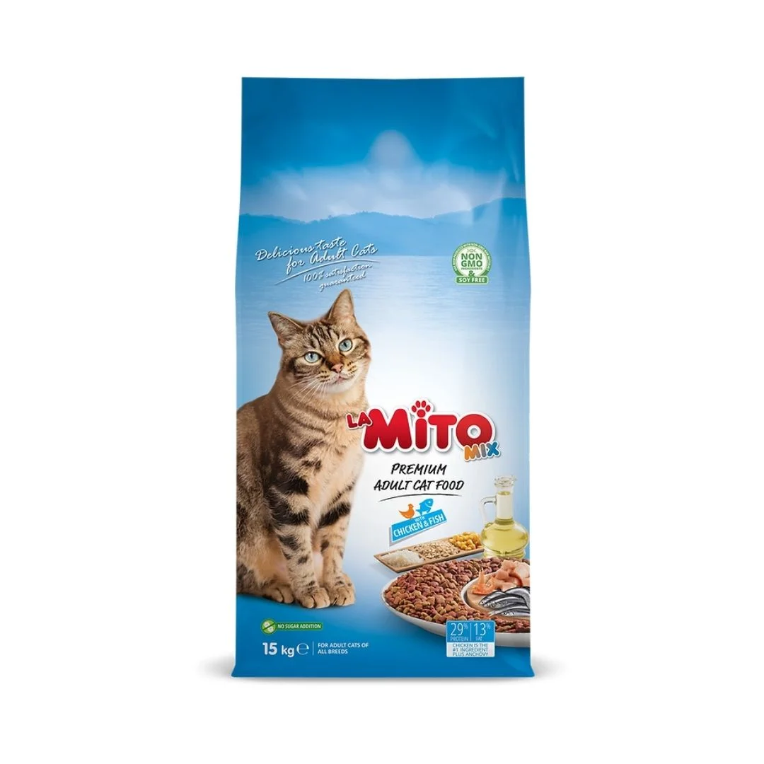 Mito Mix Cat Food Adult Chicken & Fish 1KG