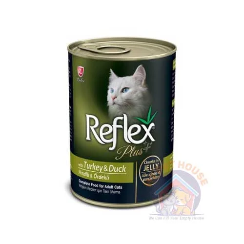 Reflex Plus Adult Cat Can Food with Turkey &amp; Duck 400g