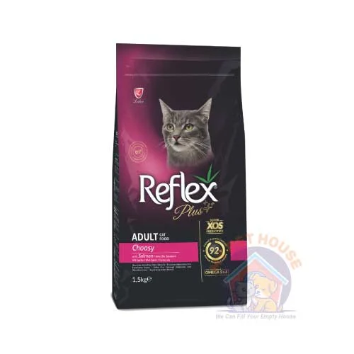 Reflex Plus Adult Cat Food Choosy with Salmon 1.5Kg