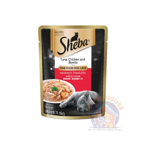 Sheba Pouch Adult Chicken & Tuna 85gm