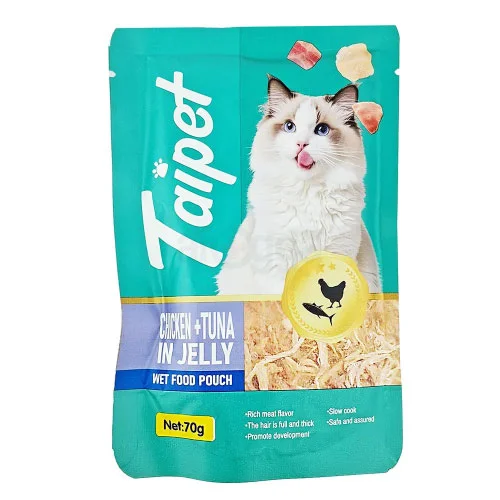Taipet Pouch Chicken & Tuna in Jelly 70gm