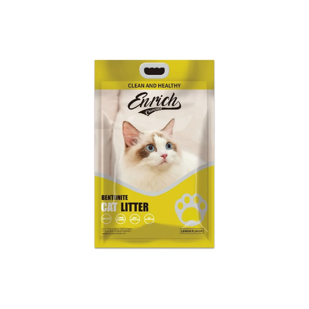 Enrich Champion Bentonite Cat Litter Lemon 10L