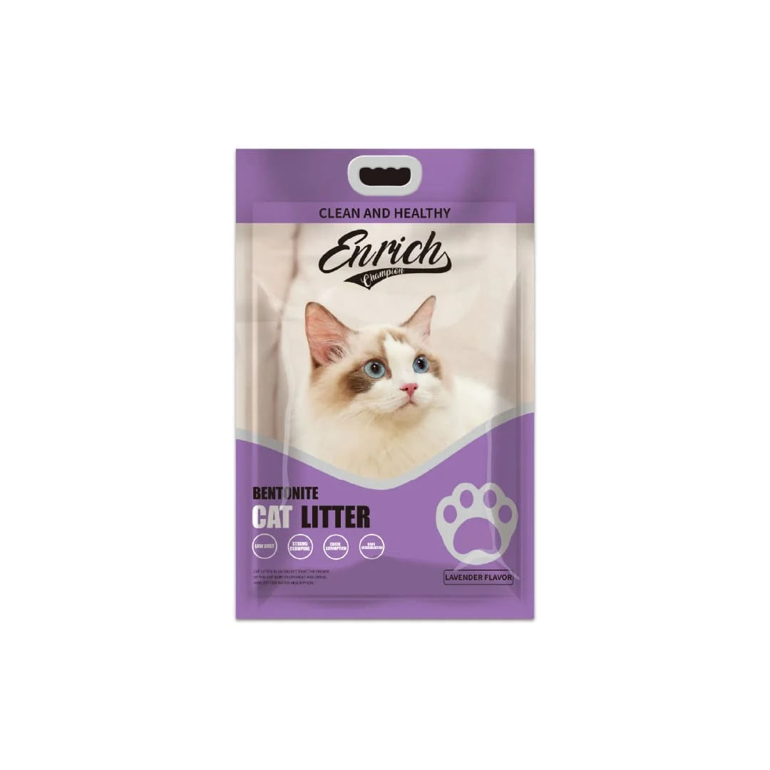 Enrich Champion Bentonite Cat Litter Lavender 10L