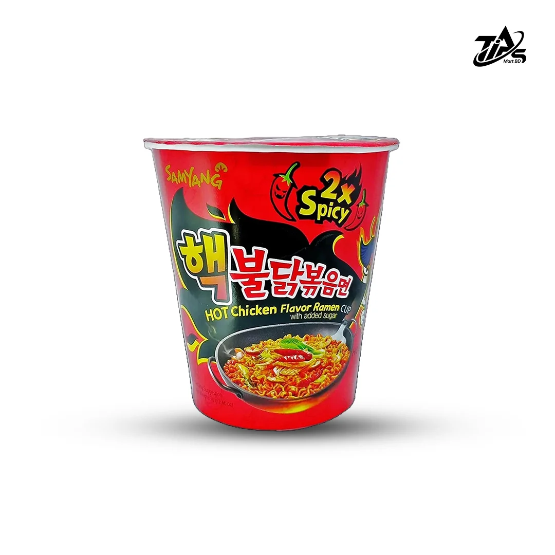 Samyang 2x Spicy Hot Chicken Flavor Ramen Cup Noodles