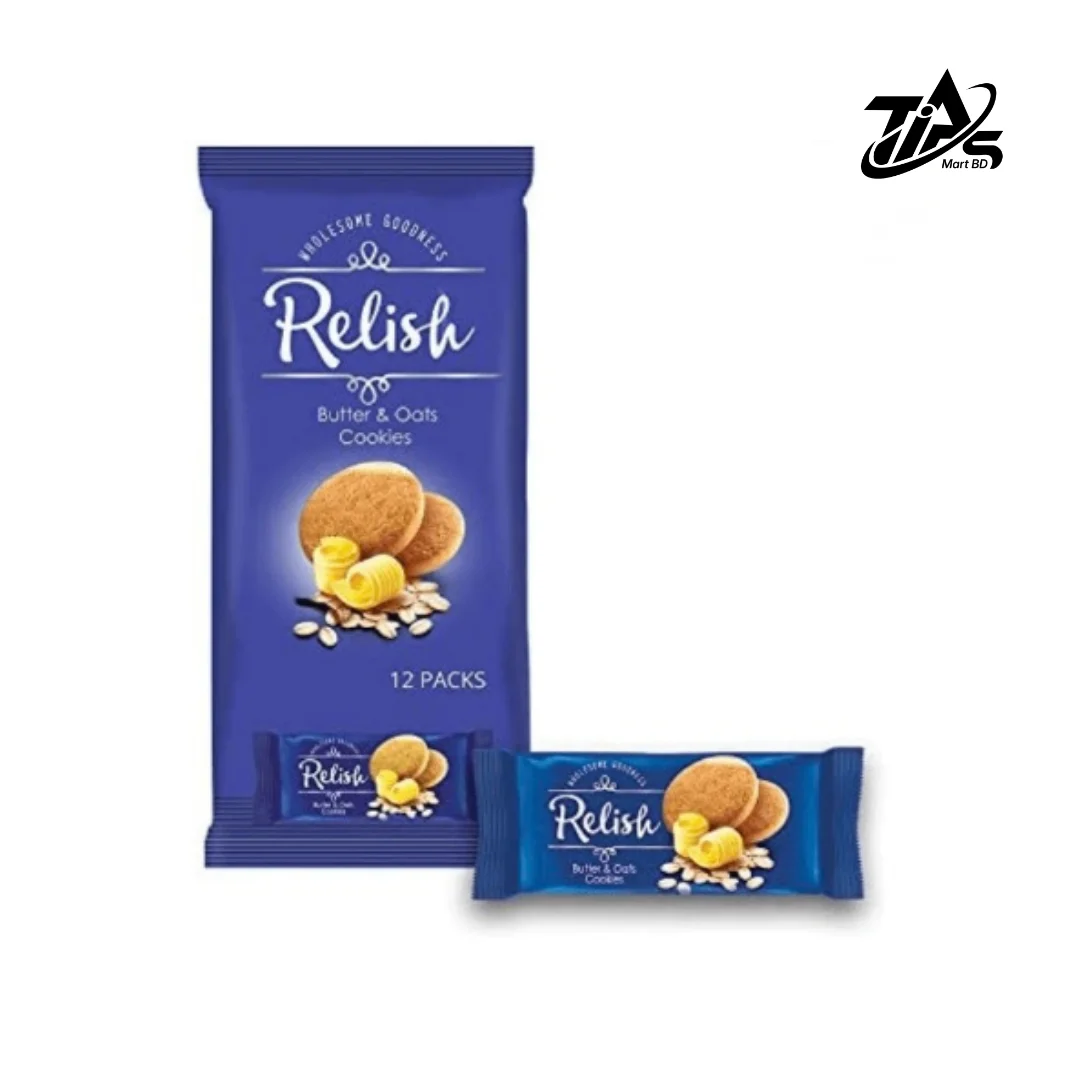 Relish Butter and Oats Cookies, 12pcs, 504gm