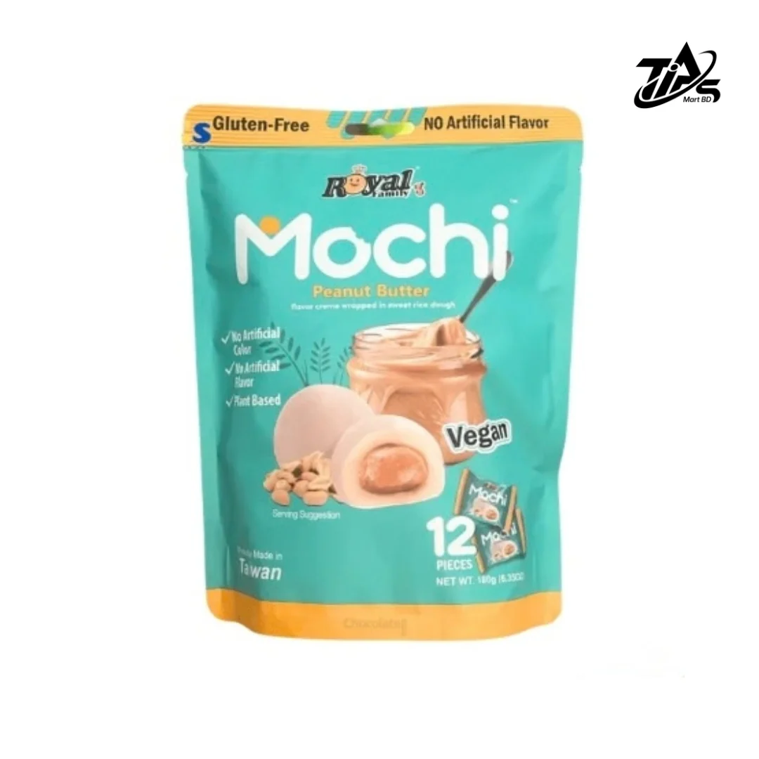 Royal Family Mochi Peanut Butter Vegan 8 Pieces, 120gm