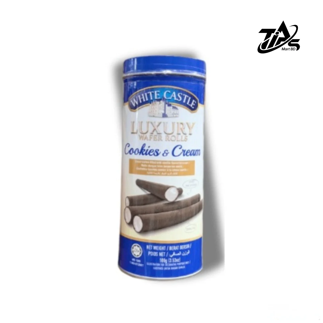 White Castle Luxury Wafer Cookies Cream, 100gm