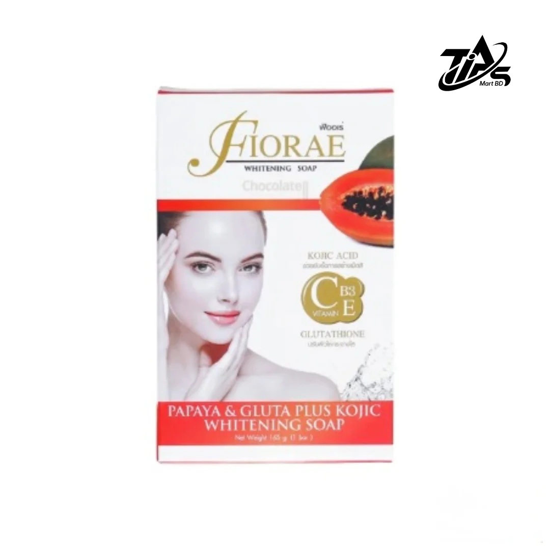 Fiorae Papaya & Gluta Plus Kojic Whitening Soap, 165gm