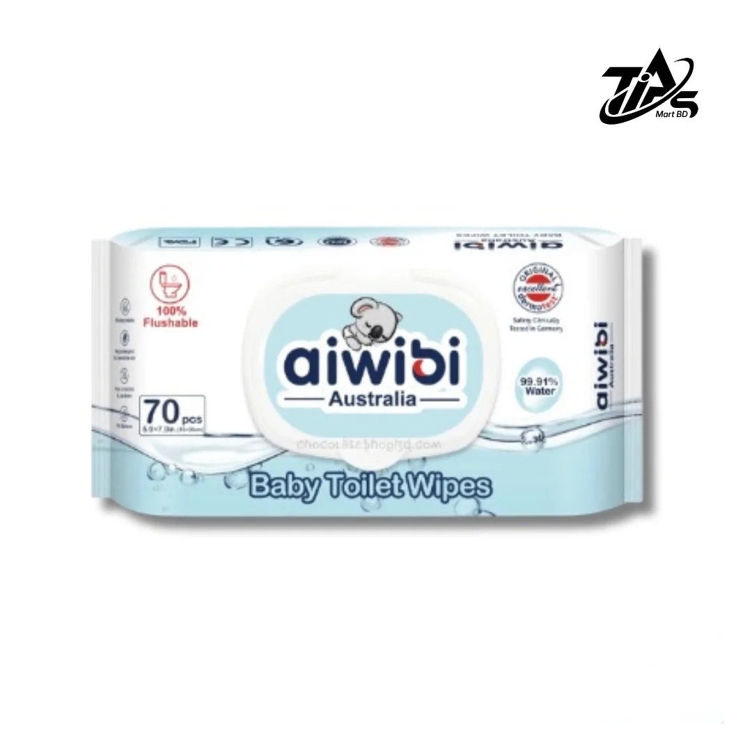 Aiwibi Australia Baby Toilet Wipes, 70pcs