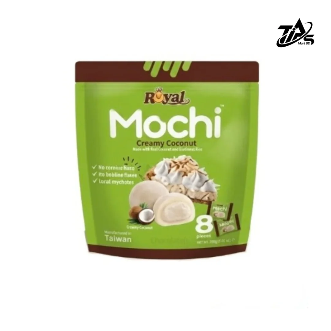 Royal Family Mochi Creamy Coconut 8 Pieces Pack, 120gm