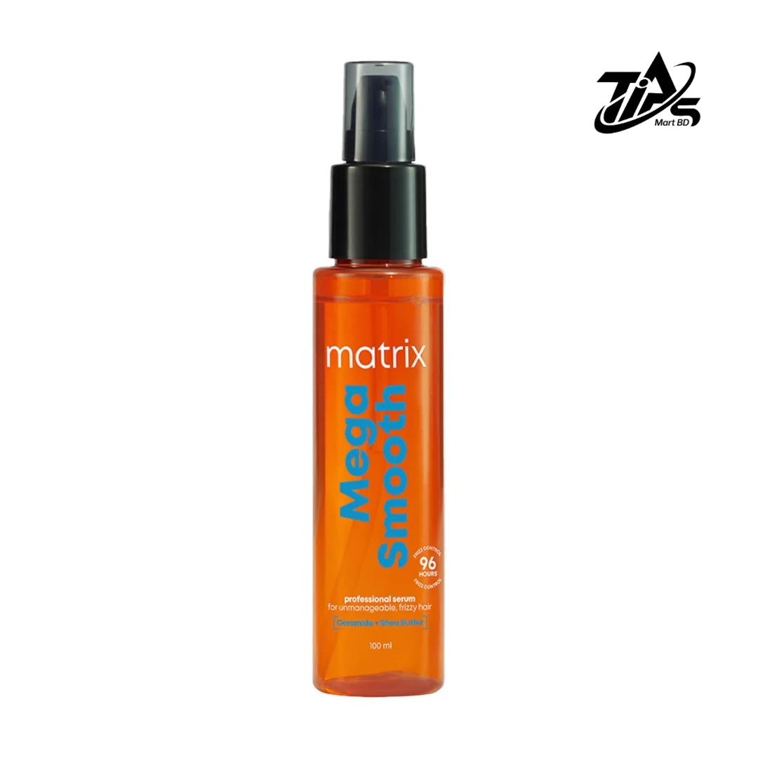 Matrix Mega Smooth Anti-Frizz Serum with Shea Butter and Ceramides, 100ml