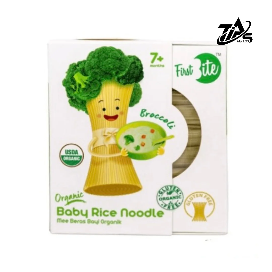First Bite Broccoli Organic Baby Rice Noodle, For 7+ Months Baby, 180gm