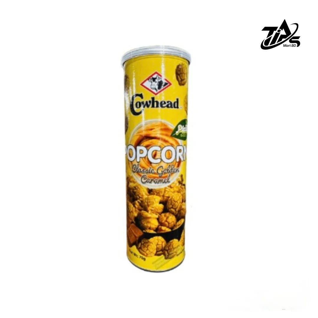 Cowhead Classic Golden Caramel Popcorn, 70gm