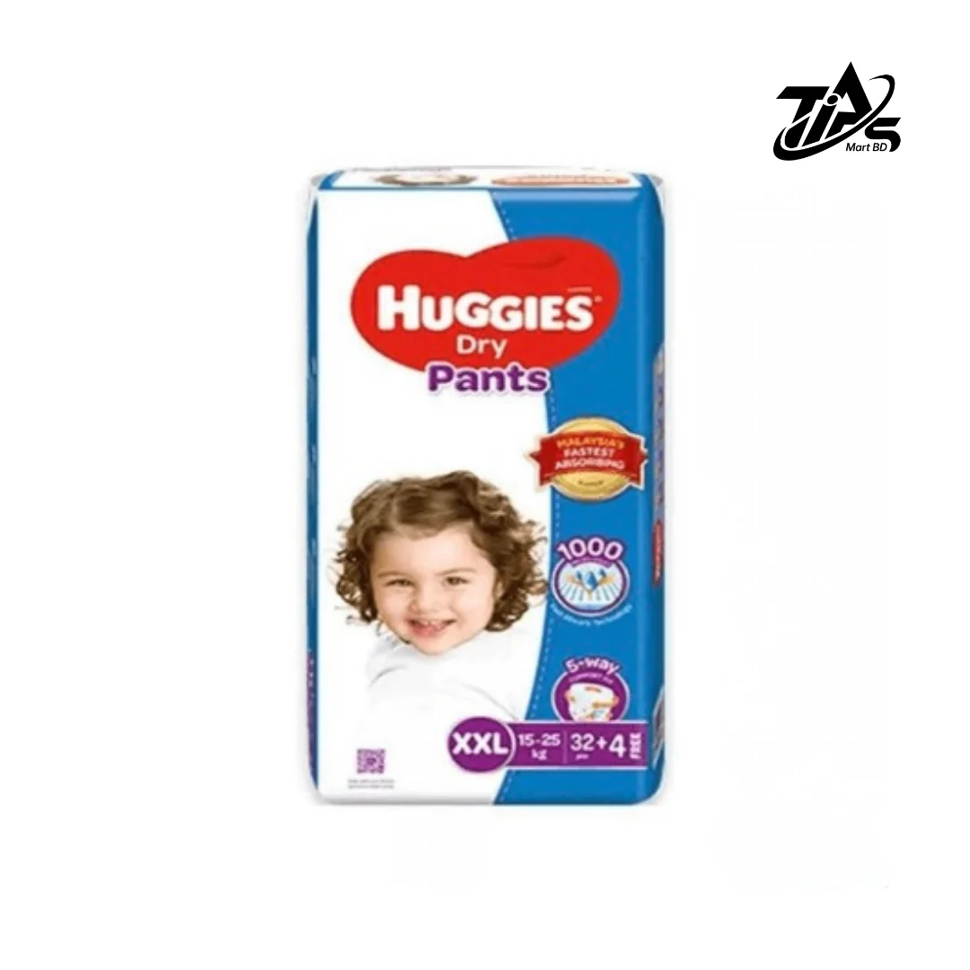 Huggies Dry Pants XXL, 36pcs pack, Nappy Size: 15 to 25 kg