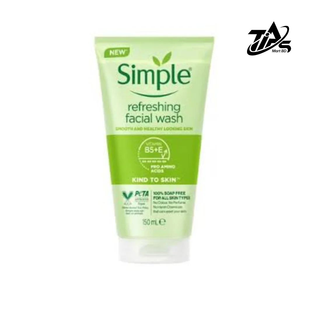 Simple Kind To Skin Refreshing Facial Gel Wash, 150ml