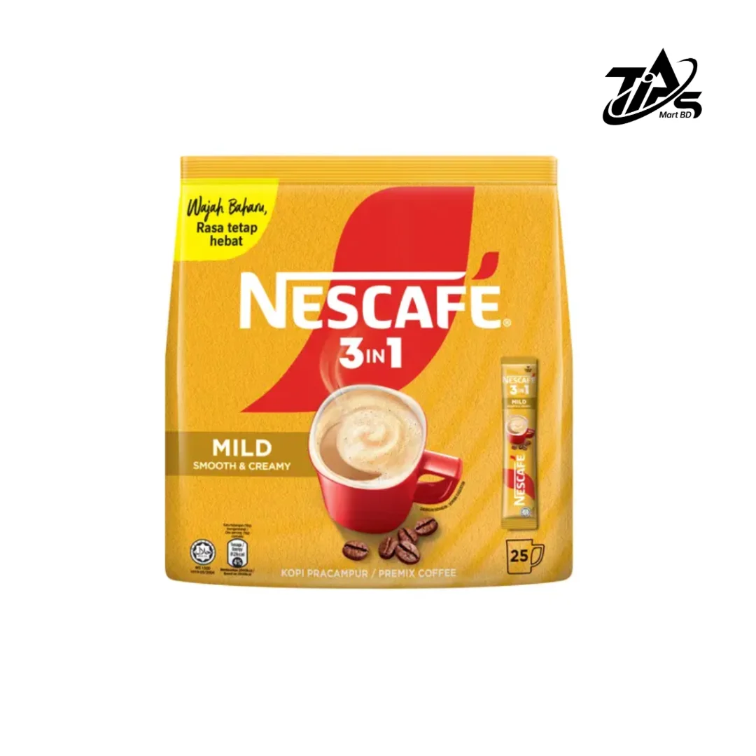 Nescafe 3 in 1 Mild Instant Coffee 25 Sachets, 450gm