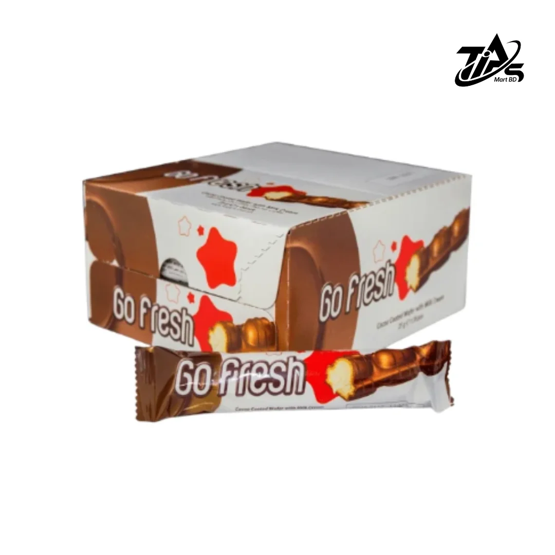Go Fresh Cocoa Coated Wafer With Milky Cream 20gm*24