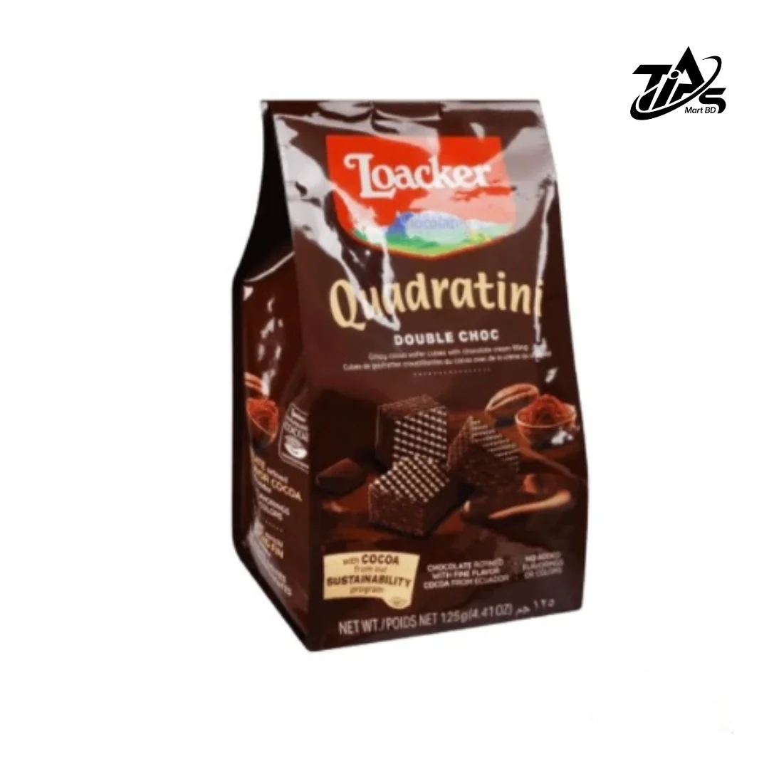 Loacker Quadratini Double Choc 125g