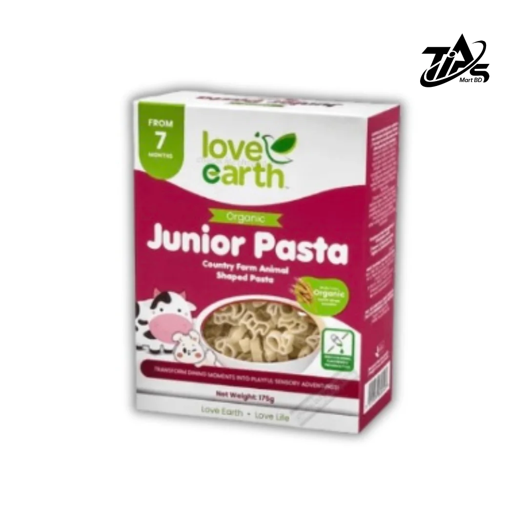 Love Earth Organic Junior Pasta Animal Shaped, 175gm