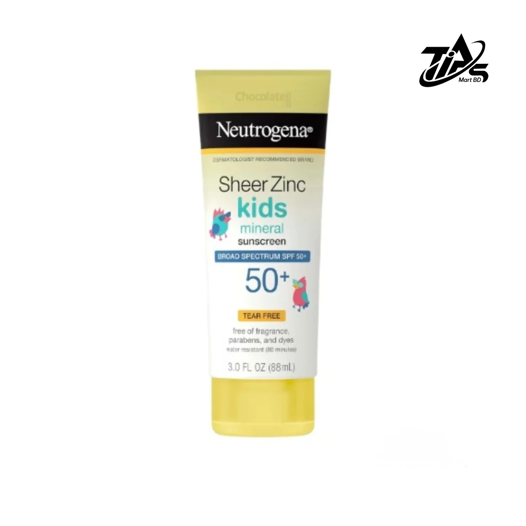 Neutrogena Sheer Zinc Kids Mineral Sunscreen Spectrum SPF 50+, 88ml