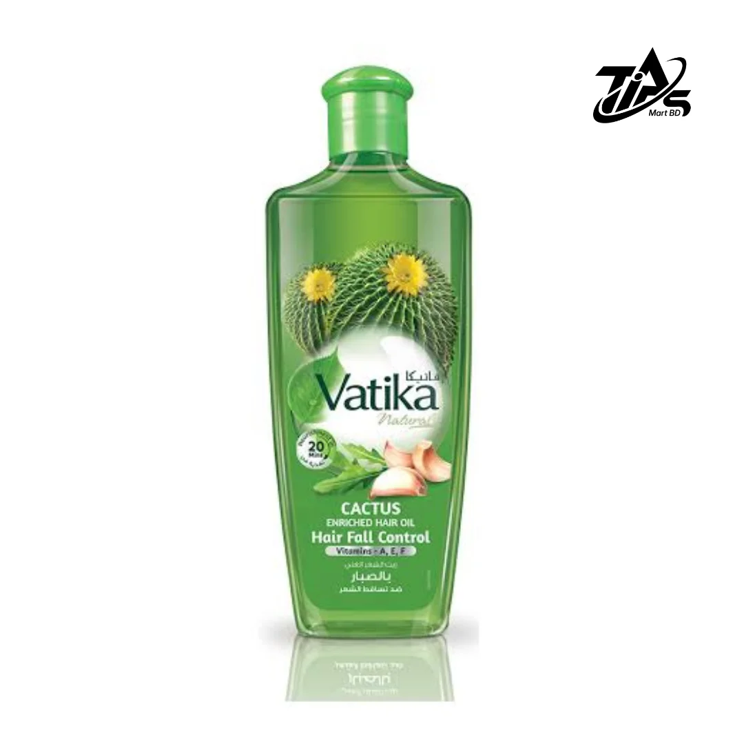Vatika Naturals Cactus Enriched Hair Oil Hair Fall Control, 300ml
