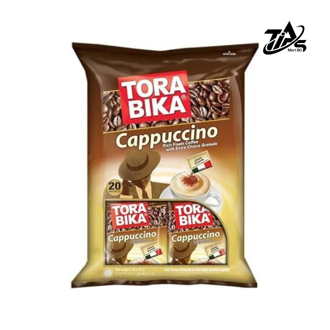 Tora Bika Cappuccino With Sugar 20 Sachets