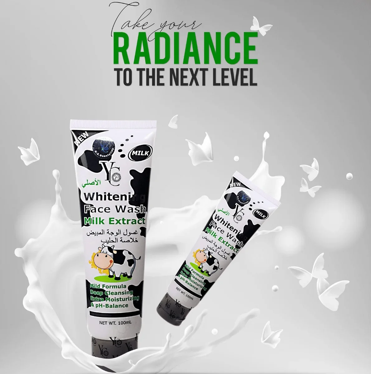 YC Face Wash Milk Extract 100ml image 2