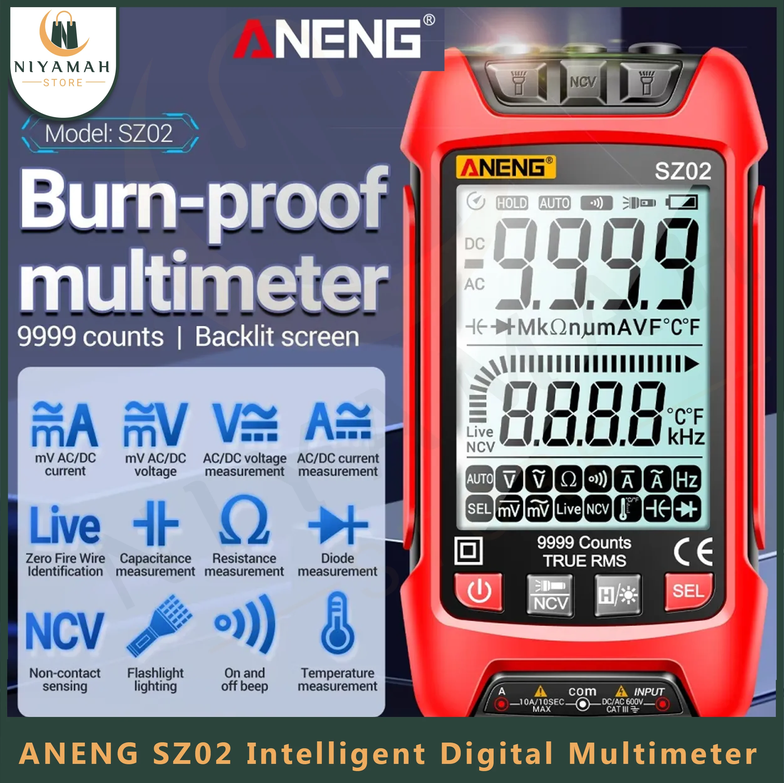 ANENG SZ02 Intelligent Digital Muiltimeter