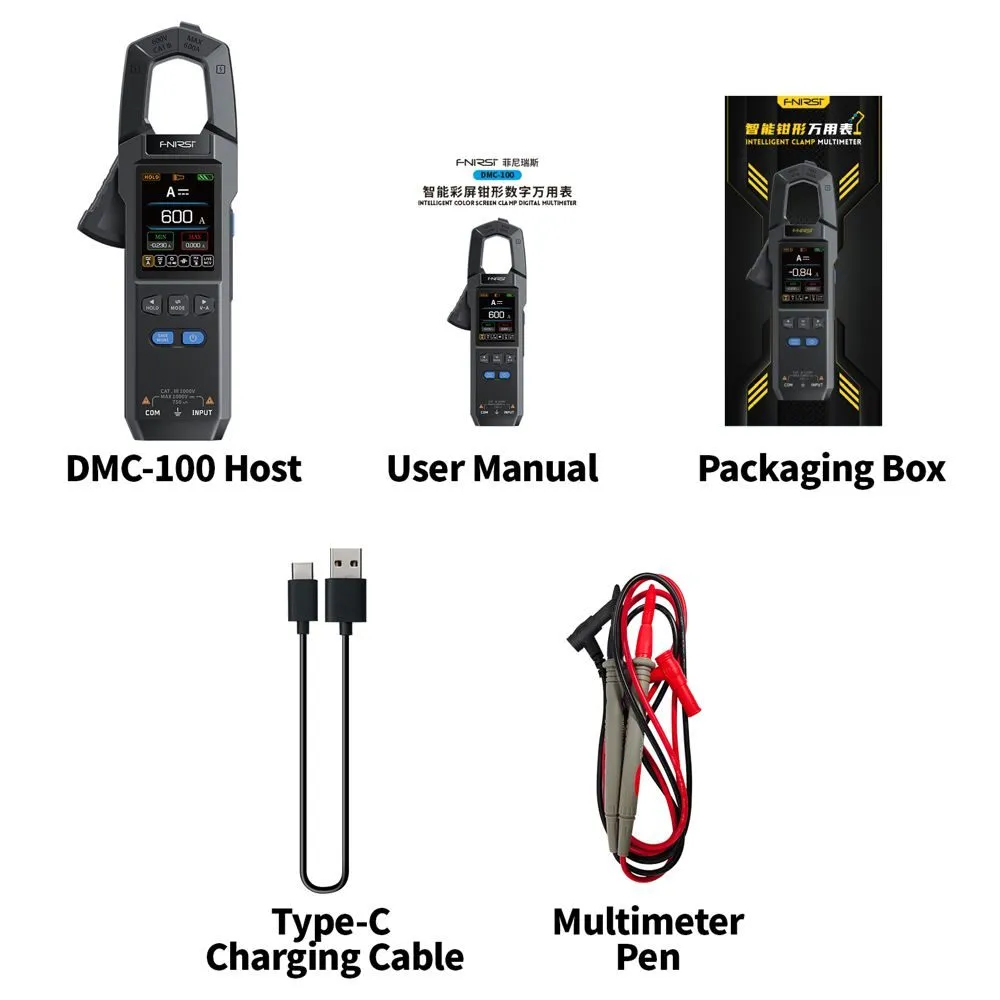FNIRSI DMC-100 Smart Digital Clamp Meter