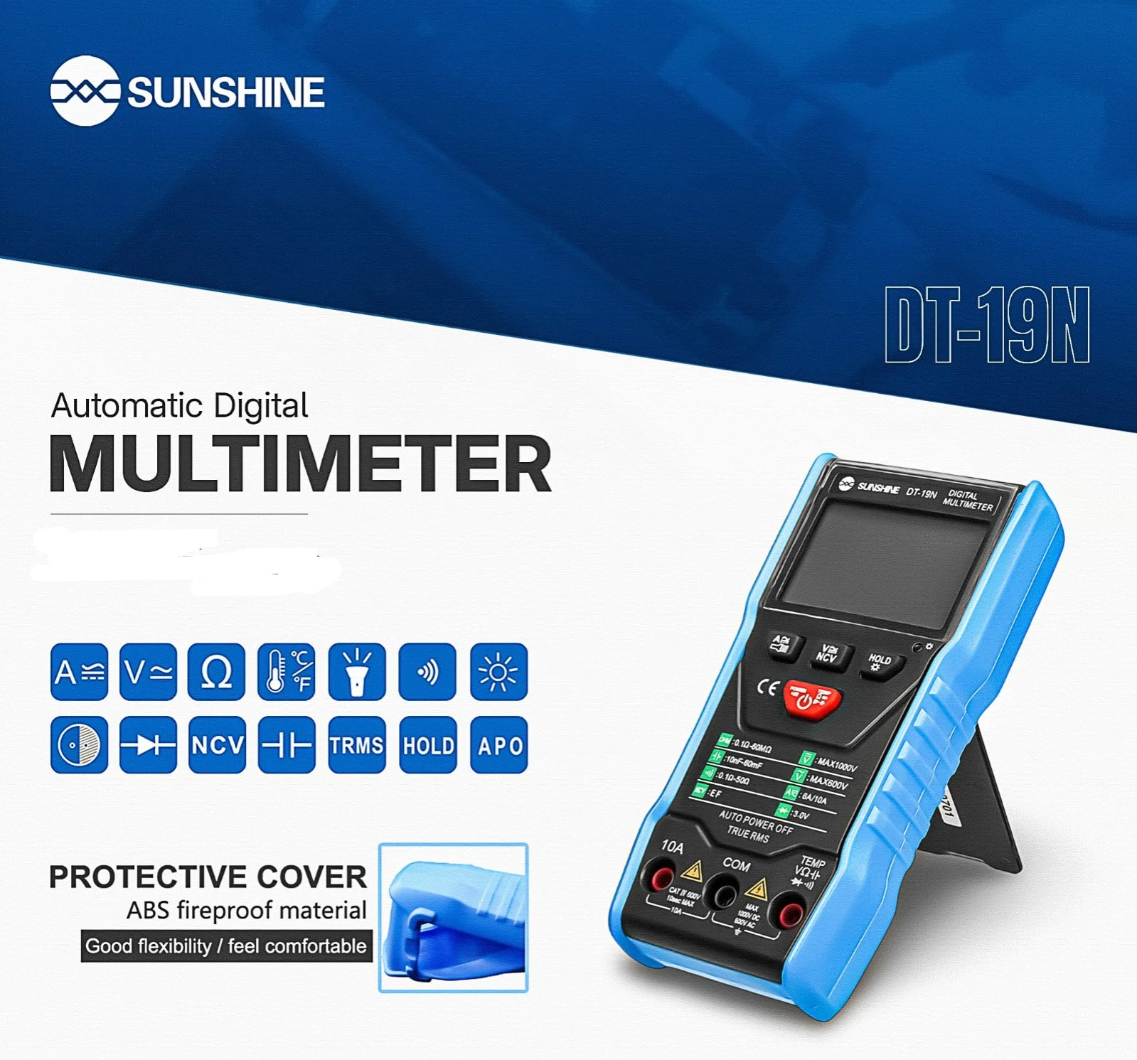 SUNSHINE DT-19N AUTO DIGITAL MULTIMETER