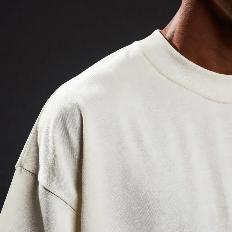 Premium Drop Shoulder White