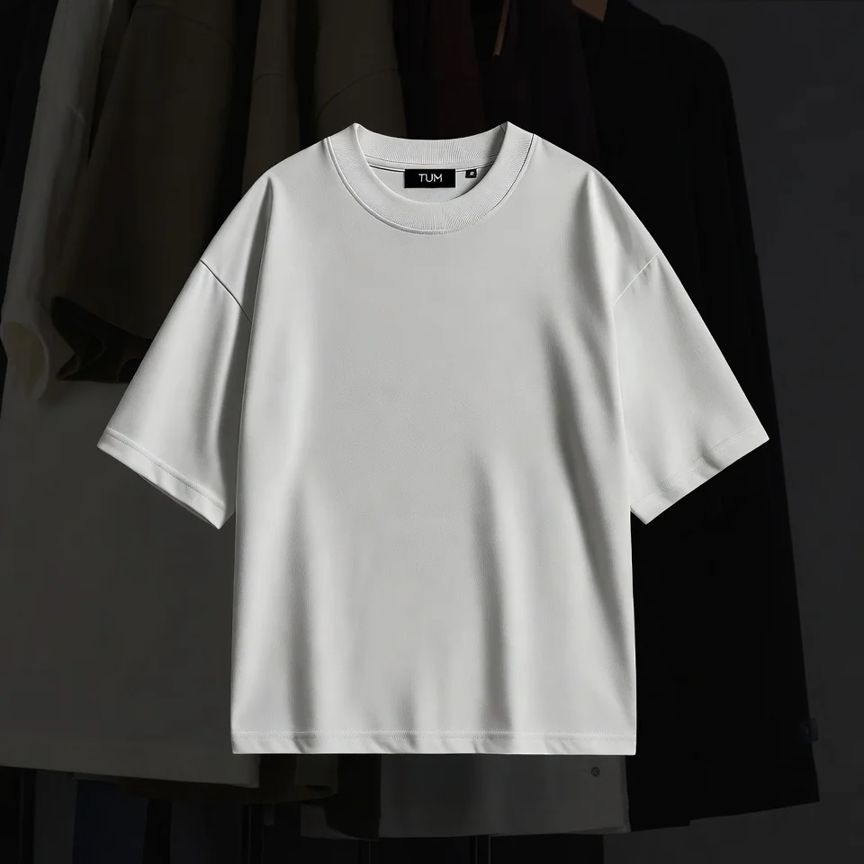 Premium Drop Shoulder White