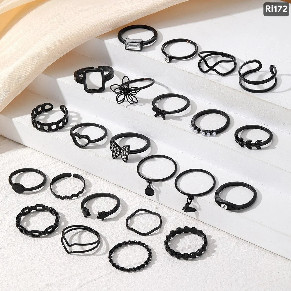 Ladies Ring Set (black) image 3