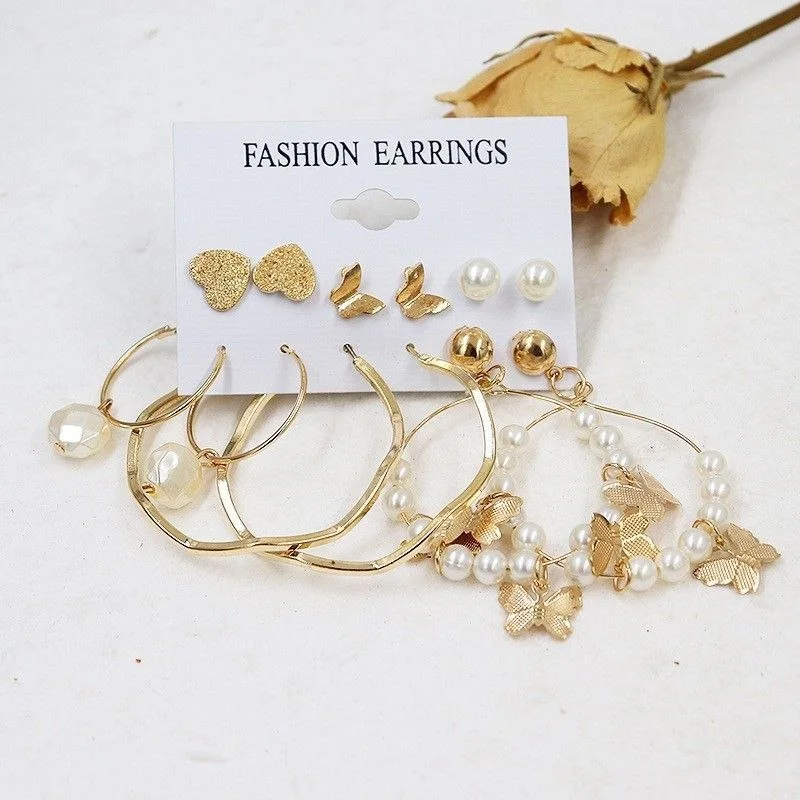 Ladies fashion earrings set image 6