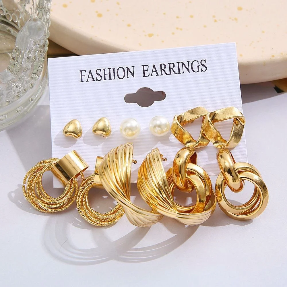 Ladies fashion earrings set image 3