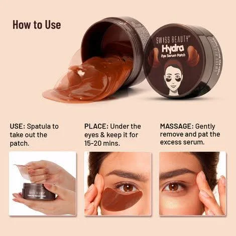 Swiss Beauty Hydra Eye Serum Patch – Coffee image 4